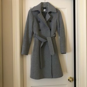 J Crew gray Long Pea Coat